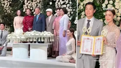 อลังการสมฐานะ งานแต่ง แต้ว ณฐพร - ไฮโซณัย เพื่อนๆ แห่ร่วมงานเพียบ