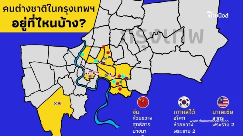 ย่านไหนชาติใดครอง "คนต่างชาติ"ใน"กรุงเทพมหานคร"อยู่ที่ไหนกันบ้าง ย่านไหนชาติใดครอง "คนต่างชาติ"ใน"กรุงเทพมหานคร"อยู่ที่ไหนกันบ้าง