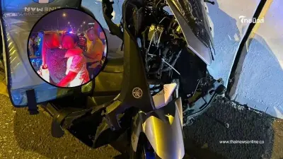 ไรเดอร์ขี่จยย. จะไปฉลองวันเกิดลูก ไม่ถึงจุดหมายรถชนดับ สลดรับวาเลนไทน์