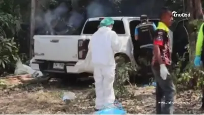 สภาพตอนเจอ 3 คนพ่อแม่ลูก สุดหดหู่ 'แม่นั่งกอดลูก' เสียชีวิต