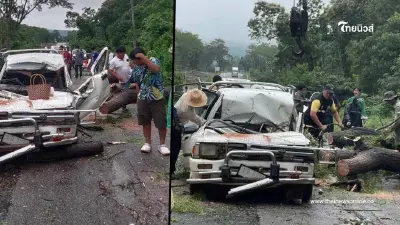 อุบัติเหตุสลด ผัวเมียดับคาซากรถ ลูกสาว 16 ปี รอดหวุดหวิด