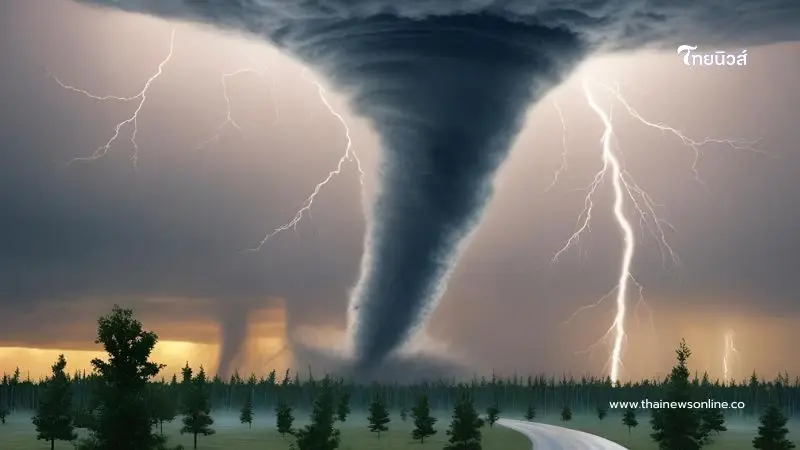 กรมอุตุ ย้ำเตือน ไทยตอนบน เจอพายุฤดูร้อน ฝนตกหนัก โปรดระวัง