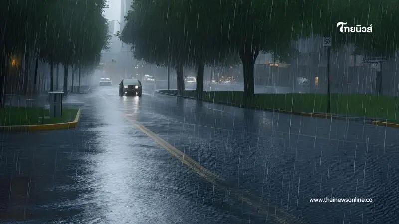 กรมอุตุฯ เตือนฉบับที่ 6 พายุฤดูร้อน ฝนตกหนัก เปิดรายชื่อจังหวัดไหนโดนบ้าง