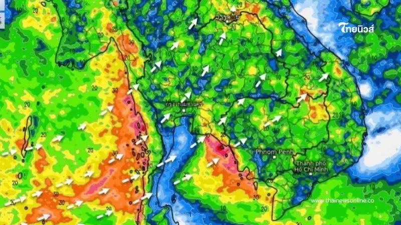 กรมอุตุฯ เตือนพื้นที่ฝนตกหนัก มรสุมกำลังแรงขึ้น ช่วง 7-11 มิ.ย. 68 กรมอุตุฯ เตือนพื้นที่ฝนตกหนัก มรสุมกำลังแรงขึ้น ช่วง 7-11 มิ.ย. 68