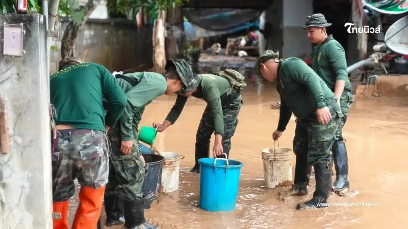 พื้นที่ตำบลแม่เปา จังหวัดเชียงราย ระดับน้ำลดลงแล้วกว่า 80% พื้นที่ตำบลแม่เปา จังหวัดเชียงราย ระดับน้ำลดลงแล้วกว่า 80%
