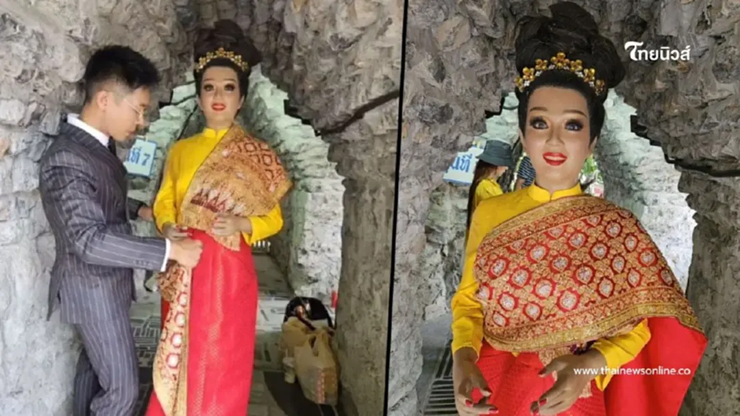 แห่ส่องเลข ช่างแต่งหน้าดังแก้บน เปลี่ยนชุดหุ่น "พุ่มพวง ดวงจันทร์"