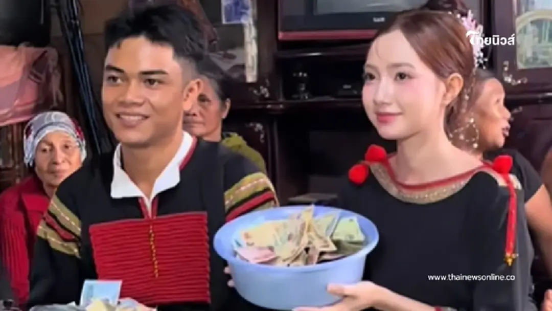 งานหมั้นชาวบ้านเรียบง่าย แต่โดนเจ้าสาวสะกดทุกสายตา พีกสุดคือเงินสินสอด