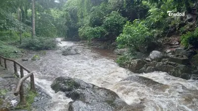 ฝนตกต่อเนื่อง! น้ำตกป่าละอูเปิดเที่ยวได้ถึงชั้นที่ 1 - 2 เท่านั้น