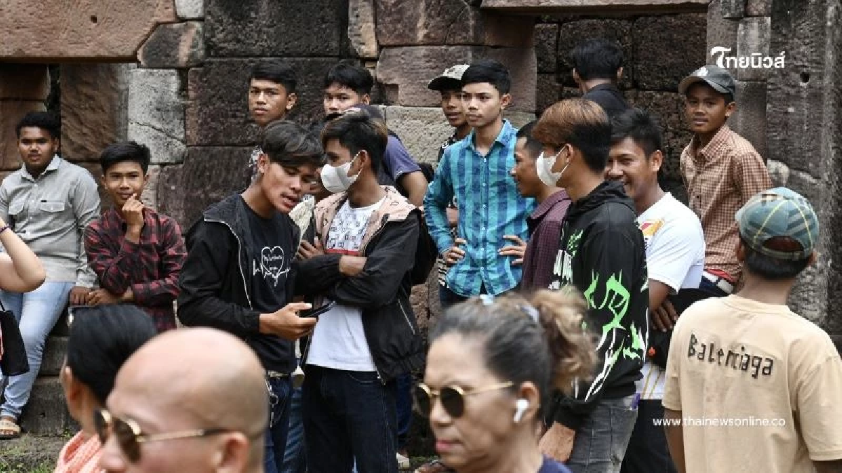 เหตุชุลมุนที่ปราสาทตาเมือน หลังวัยรุ่นเขมรก่อกวนท้าทาย นทท.ไทย