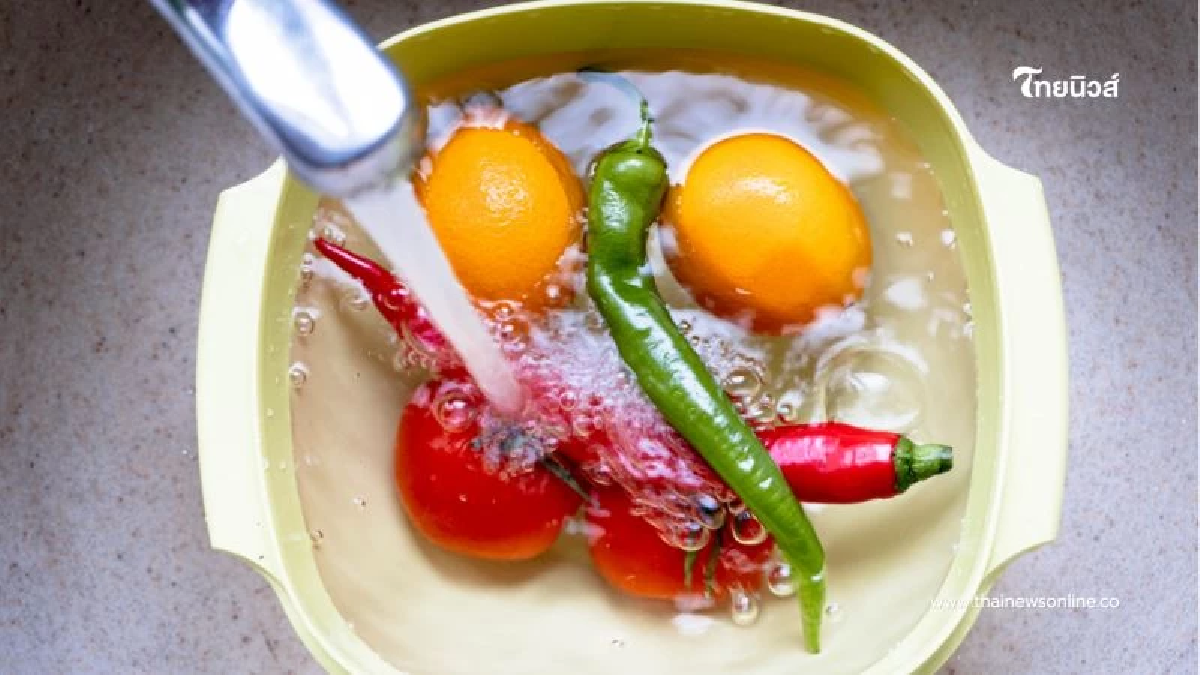 แม่ครัวเผยเอง ล้างผักปลอดสารใน 3 นาที ทำง่าย ใช้แค่ของในครัว