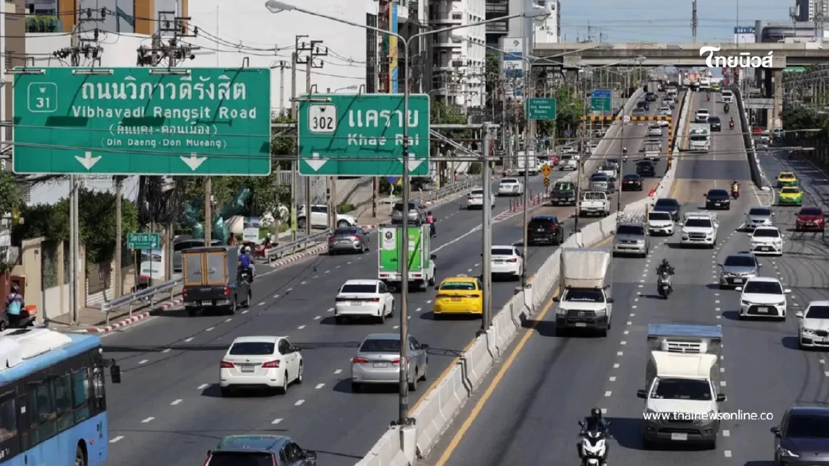 เปิดแล้ว สะพานข้ามแยกบางเขน เต็มรูปแบบทั้ง 2 ช่องจราจร