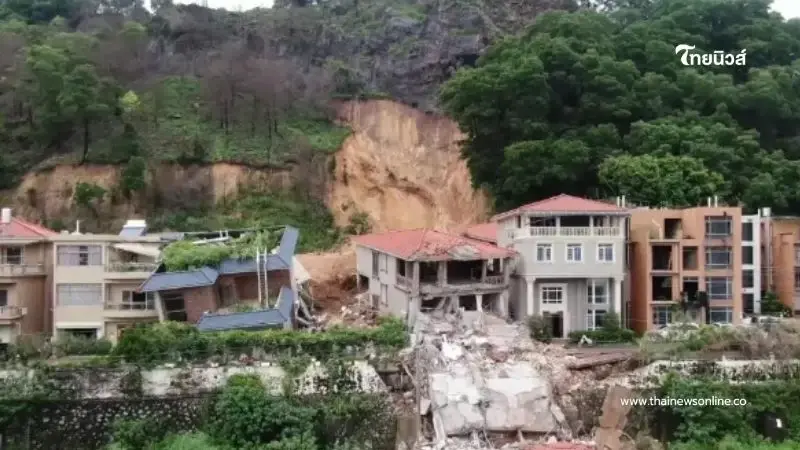 ฝนถล่มจีน ดินถล่มซ้ำในกว่างโจว เร่งค้นหาผู้สูญหาย 7 คน