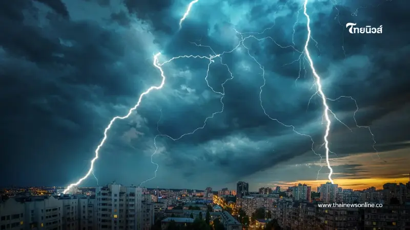 "กรมอุตุฯเตือน วันนี้ฝนถล่มหนักทั่วไทย 70% ของพื้นที่"