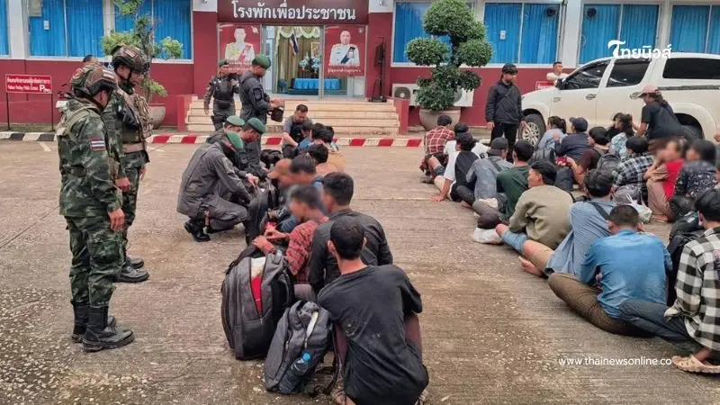 ราชมนูคุมเข้มชายแดน สกัดชาวเมียนมา 36 ราย ลักลอบเข้าไทย ราชมนูคุมเข้มชายแดน สกัดชาวเมียนมา 36 ราย ลักลอบเข้าไทย