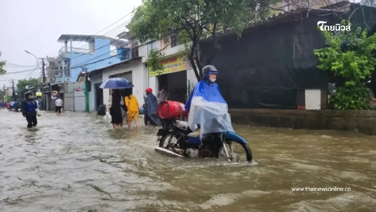 พายุไต้ฝุ่นคาจิกิถล่มเวียดนาม ดับแล้ว 3 ราย บ้านเรือนเสียหายยับ
