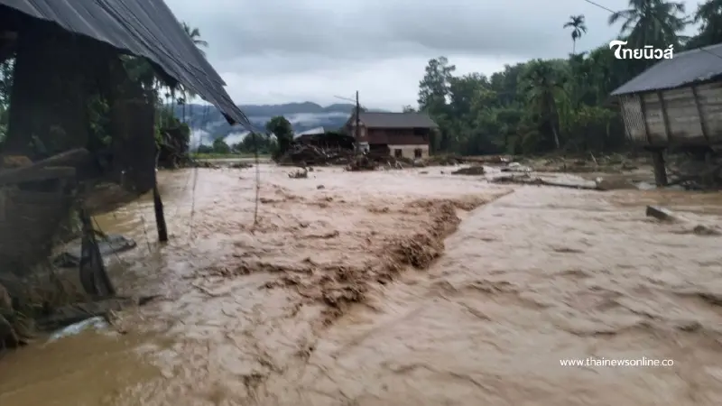 พายุบัวลอย ถล่มแม่ฮ่องสอน น้ำป่า-ดินโคลนถล่ม เสียชีวิต 1 ราย