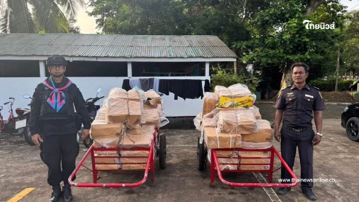 กองกำลังบูรพา ยึดซากไก่เถื่อนกว่า 60 ลัง คาดลักลอบนำเข้าไปเขมร