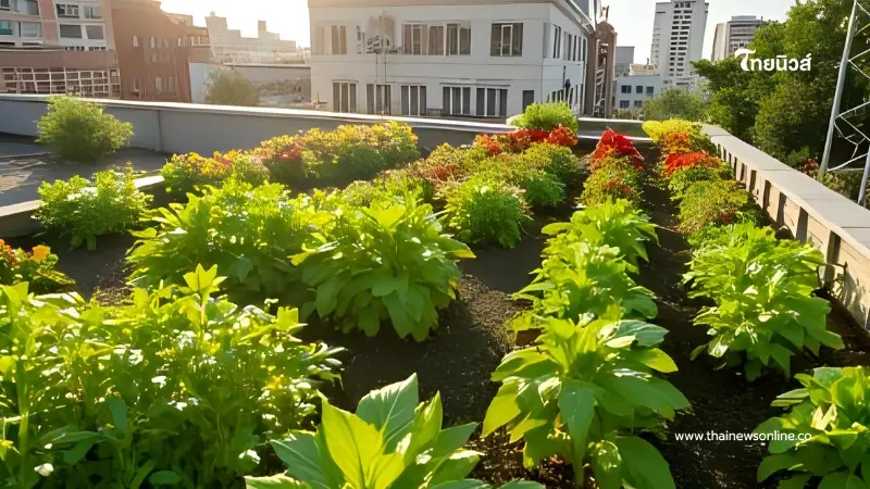Urban Farming แนวใหม่ ปลูกผักบนดาดฟ้า เปลี่ยนเมืองเป็นฟาร์มในฝัน Urban Farming แนวใหม่ ปลูกผักบนดาดฟ้า เปลี่ยนเมืองเป็นฟาร์มในฝัน