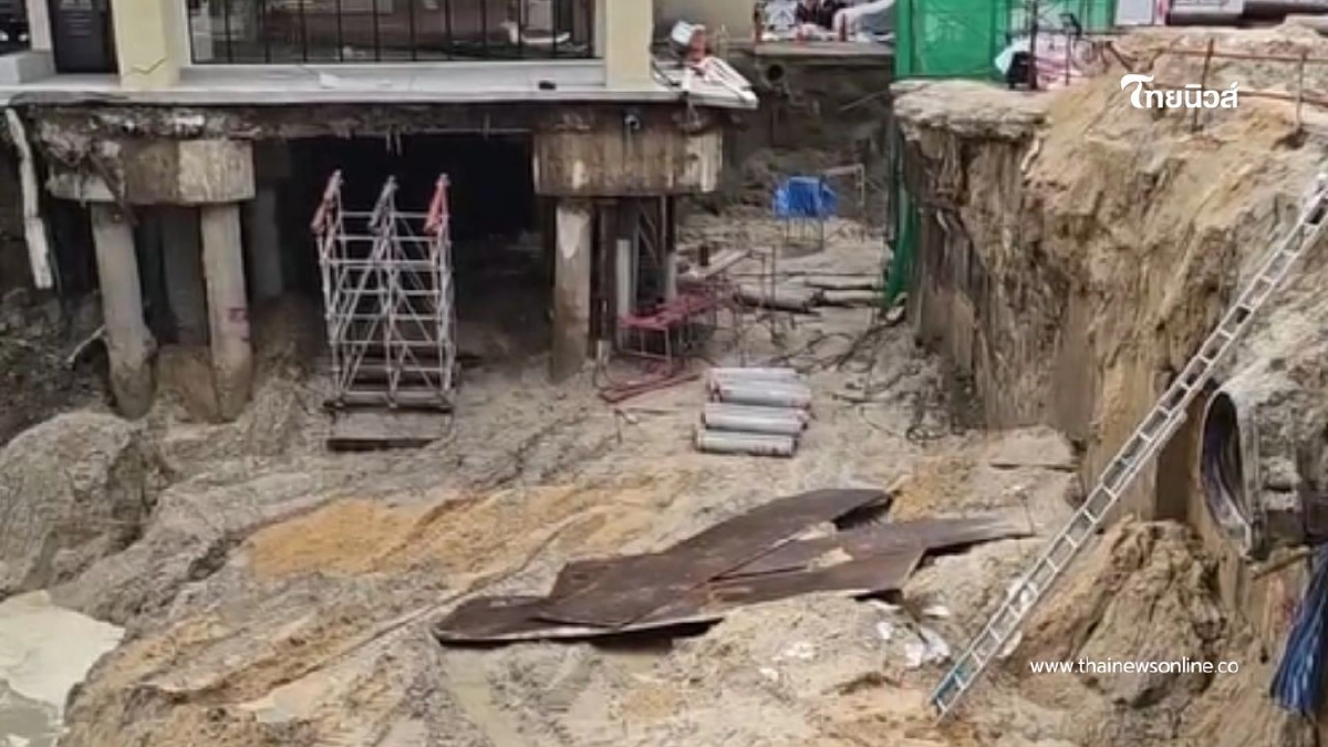 .คืบหน้าเหตุถนนสามเสนทรุดตัว บริเวณหน้าโรงพยาบาลวชิรพยาบาล.