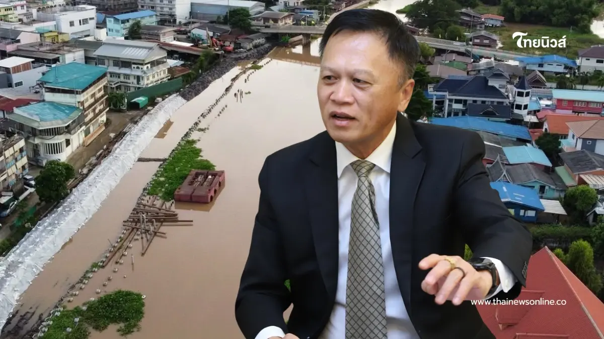 กรมโยธาธิการและผังเมือง เดินหน้าระบายน้ำเต็มกำลัง เสริมคันดินป้องกันน้ำท่วม อ.เสนา อยุธยา