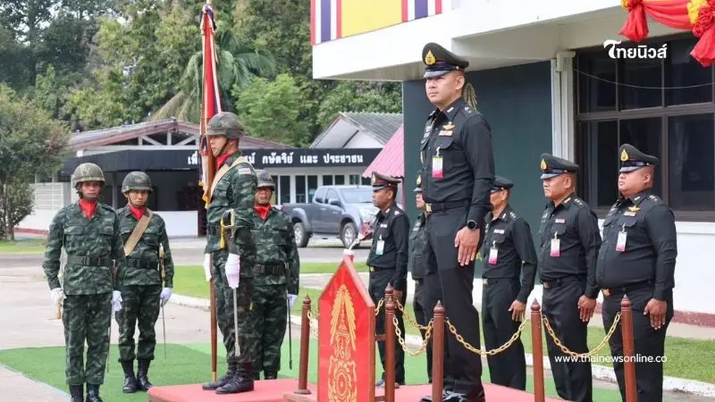 พ.ท. ณัฐวุฒิ คัมภิรานนท์ เป็นประธานในพิธีอำลาธงชัยเฉลิมพล