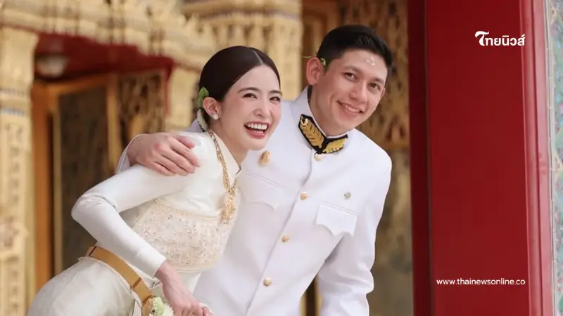 สะใภ้หมื่นล้าน! “มายด์ ลภัสลัล” เข้าพิธีมงคลกับทายาทสิงห์