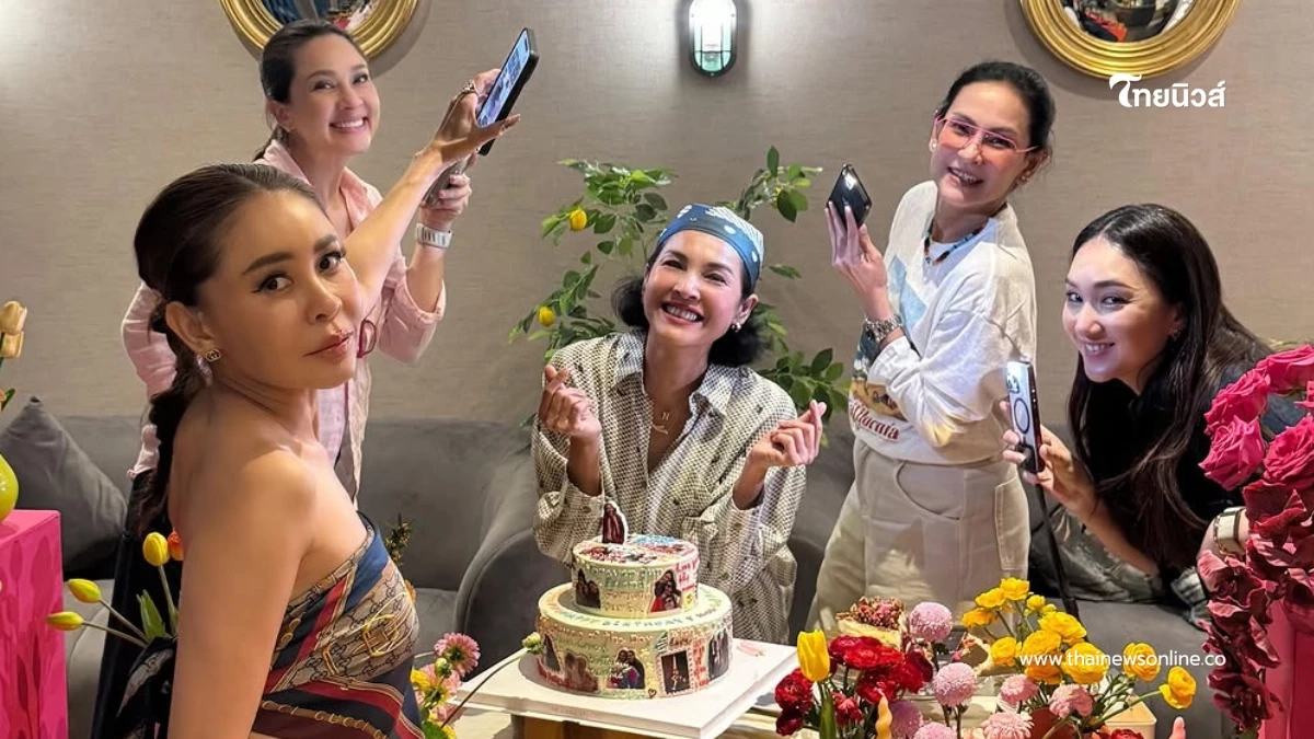 หน่อย บุษกร ฉลองวันเกิด 55 ปี อบอุ่นกับครอบครัวและเพื่อนสนิท