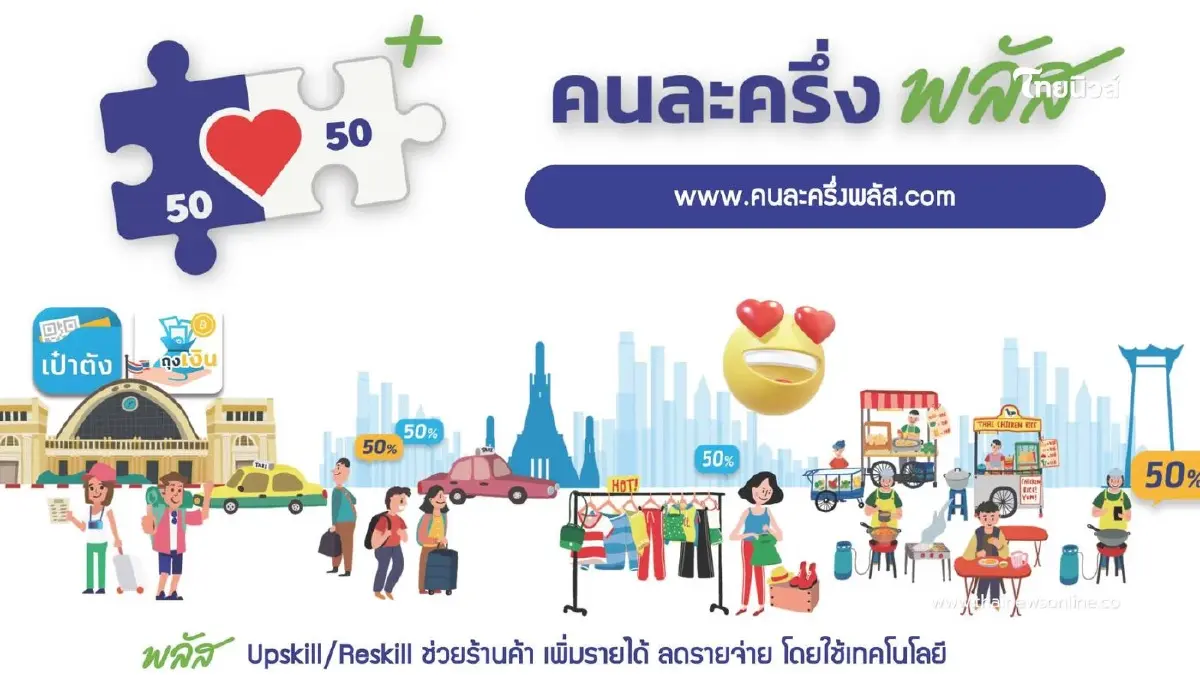 เปิดลงทะเบียนโครงการคนละครึ่ง พลัส สำหรับร้านค้าวันแรก 15 ตุลาคม 2568 เปิดลงทะเบียนโครงการคนละครึ่ง พลัส สำหรับร้านค้าวันแรก 15 ตุลาคม 2568