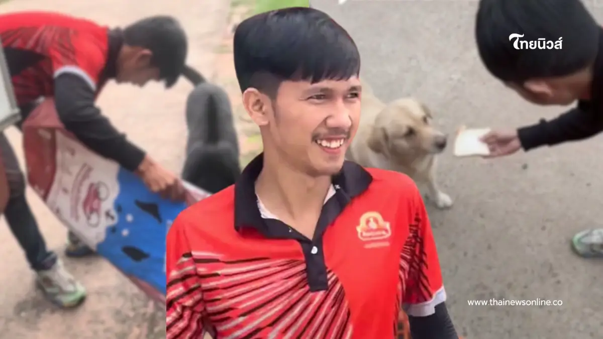 ถูกหักเงินก็ไม่หวั่น หนุ่มส่งขนมปังใจงาม คอยเลี้ยงอาหารหมาจร ถูกหักเงินก็ไม่หวั่น หนุ่มส่งขนมปังใจงาม คอยเลี้ยงอาหารหมาจร