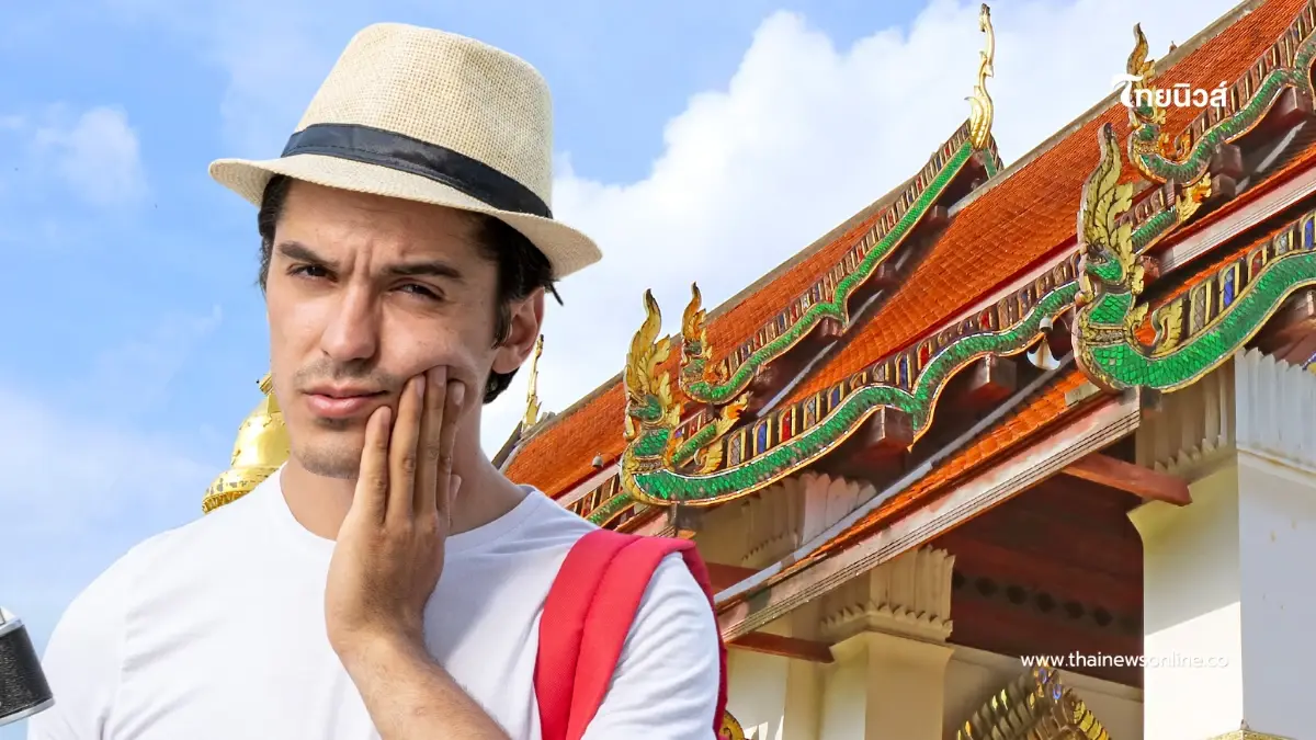 นักท่องเที่ยวต่างชาติสงสัย ที่วัดไทยเป็นแบบนี้หรอ งงมาก