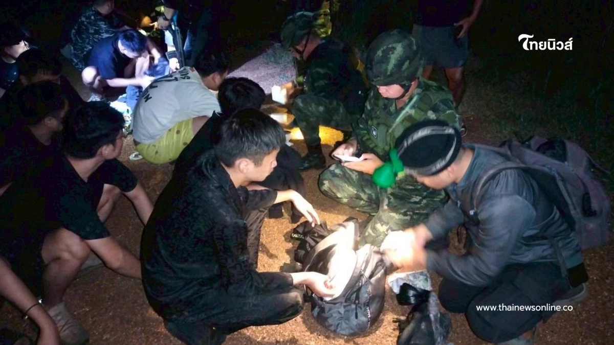 กองกำลังบูรพาเข้มชายแดนสระแก้ว หลังจับลอบเข้าเมืองกว่า 500 ราย