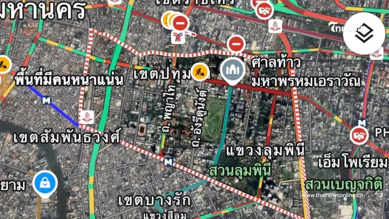 รถติดยาว เลี่ยงได้ให้เลี่ยง เส้นทางรอบสนามกีฬาแห่งชาติ รถติดหนักทุกด้าน รถติดยาว เลี่ยงได้ให้เลี่ยง เส้นทางรอบสนามกีฬาแห่งชาติ รถติดหนักทุกด้าน