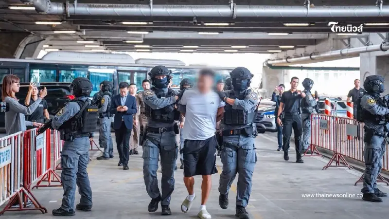 ชุดปฏิบัติการพิเศษหนุมาน คุมตัว She Zhijiang สแกมเมอร์รายสำคัญ