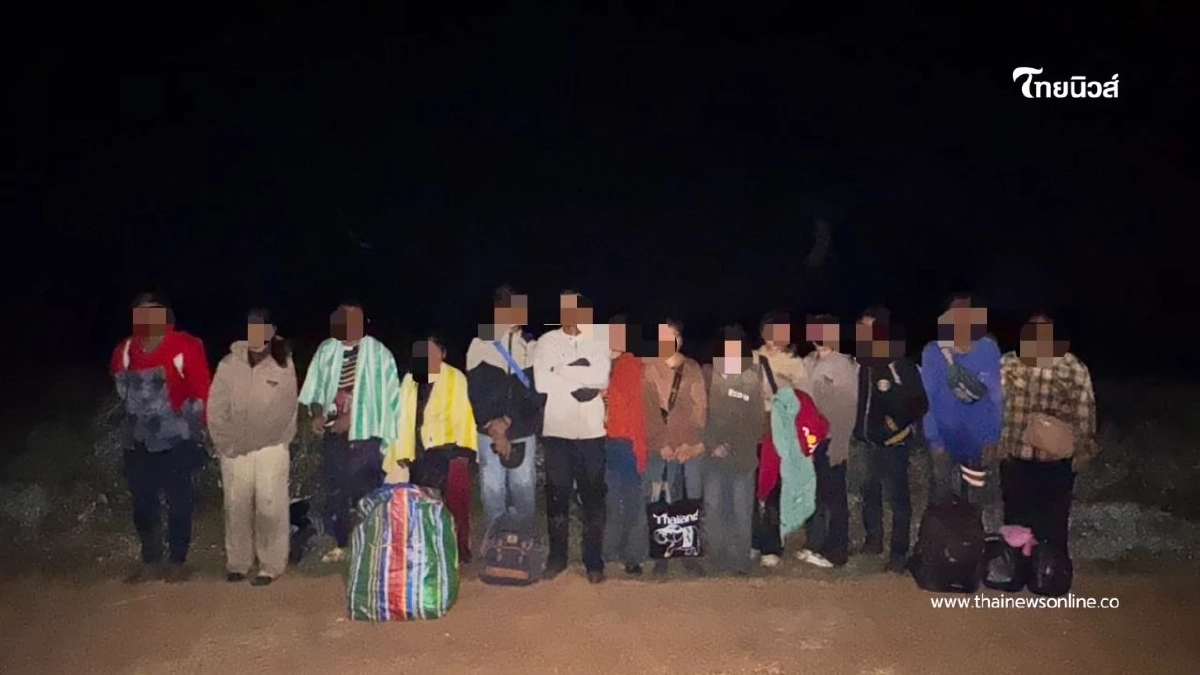 แรงงานกัมพูชาลอบข้ามแดนหวังหางานตลาดไท ถูกทหารบูรพาสกัดจับ