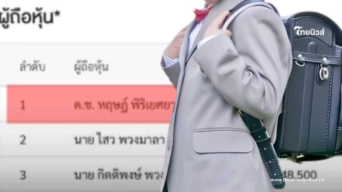 ไม่ธรรมดา ด.ช.หฤษฎ์ พิริเยศยางกูร ถือหุ้นใหญ่กว่า 520 ล้าน