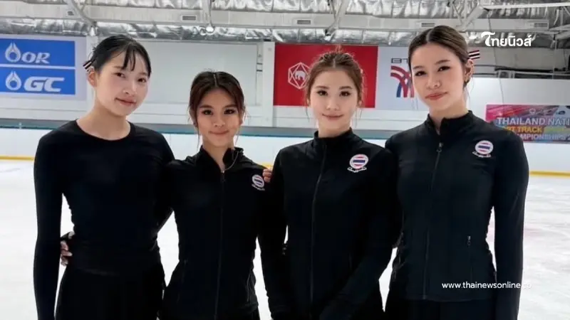 4 ลูกสาวคนดังตัวแทนทีมชาติไทย โชว์ฟิกเกอร์สเก็ตเปิดซีเกมส์