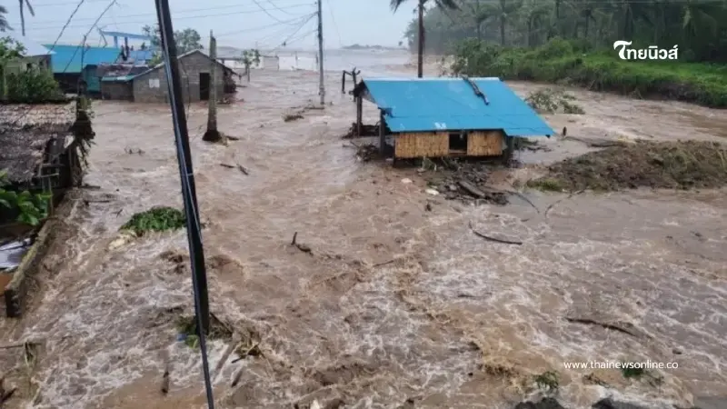 "พายุฟงวอง" ถล่มฟิลิปปินส์ยับ! บ้านพังระเนระนาด เสียหายหนัก