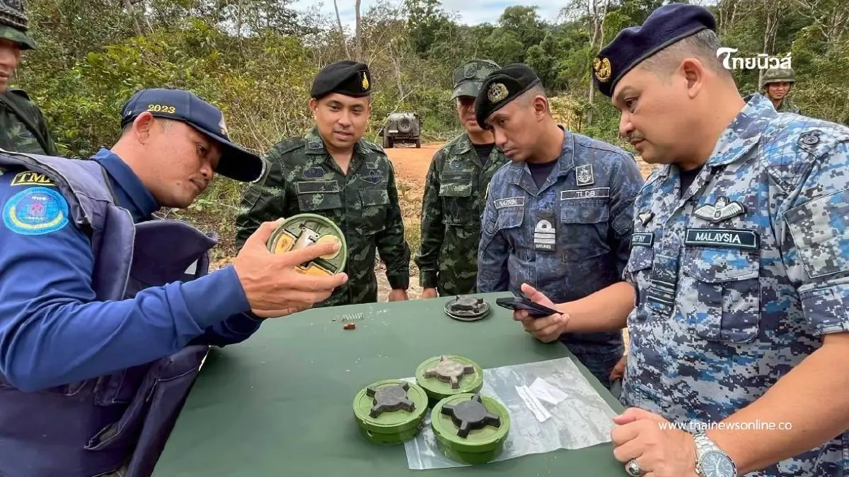 เผยรูปแบบทุ่นระเบิดใหม่ชายแดนไทย ส่อเจตนามุ่งทำร้ายทหารไทย เผยรูปแบบทุ่นระเบิดใหม่ชายแดนไทย ส่อเจตนามุ่งทำร้ายทหารไทย