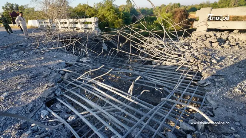 เปิดภาพล่าสุด “สะพานโอรฺจิก” กัมพูชา หลังถูก F-16 ไทยโจมตีกลางดึก