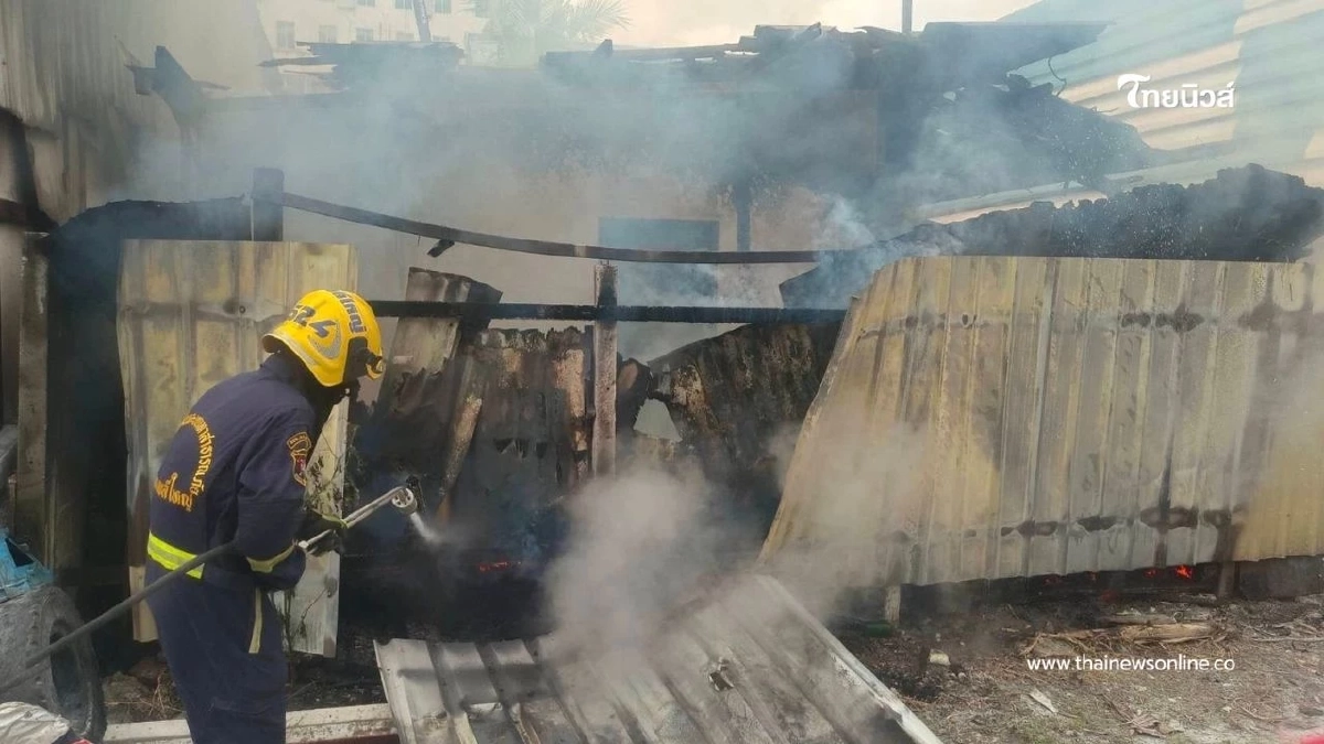 เพลิงไหม้บ้านเรือนประชาชนภายในหมู่บ้าน จ.สมุทรปราการ เพลิงไหม้บ้านเรือนประชาชนภายในหมู่บ้าน จ.สมุทรปราการ