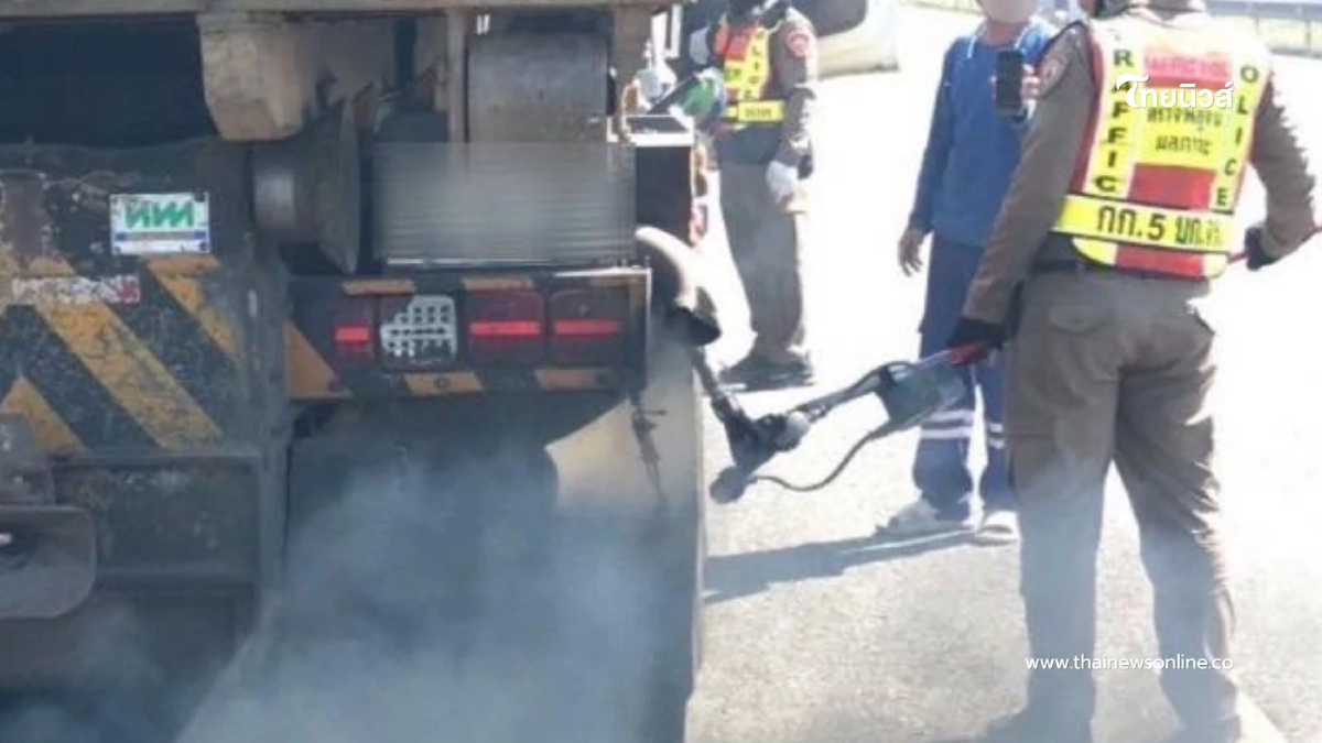 จับแล้ว 9,770 ราย ควันดำเกินค่ามาตรฐาน ดับเครื่องชน ไม่มียกเว้น