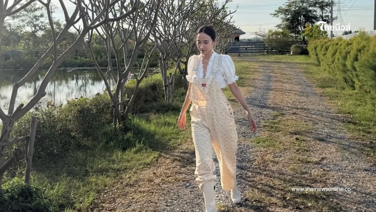 ส่องบ้านสวนต่างจังหวัดของ “อั้ม พัชราภา”  รายล้อมด้วยต้นไม้