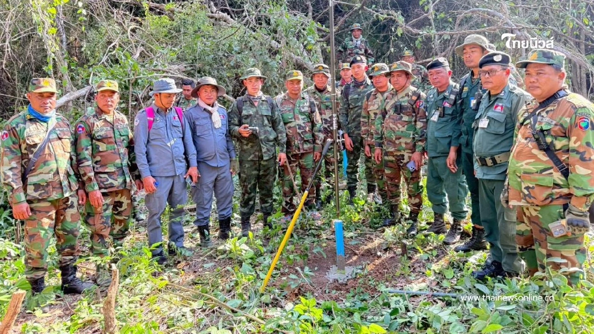 "ไทย – กัมพูชา" เดินหน้าปักหมุดชั่วคราวหลักเขตแดน 42–43 "ไทย – กัมพูชา" เดินหน้าปักหมุดชั่วคราวหลักเขตแดน 42–43