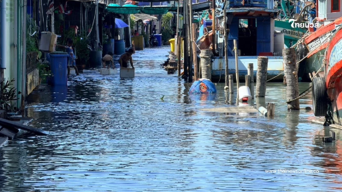 น้ำทะเลหนุนสูง พระราม 2 น้ำท่วมหนัก กม.39 เร่งบรรเทาความเดือดร้อนผู้ใช้เส้นทาง น้ำทะเลหนุนสูง พระราม 2 น้ำท่วมหนัก กม.39 เร่งบรรเทาความเดือดร้อนผู้ใช้เส้นทาง
