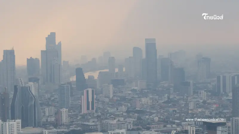 กทม. อ่วม! ฝุ่น PM 2.5 เกินมาตรฐาน 12 เขต แนะสวมหน้ากากป้องกัน