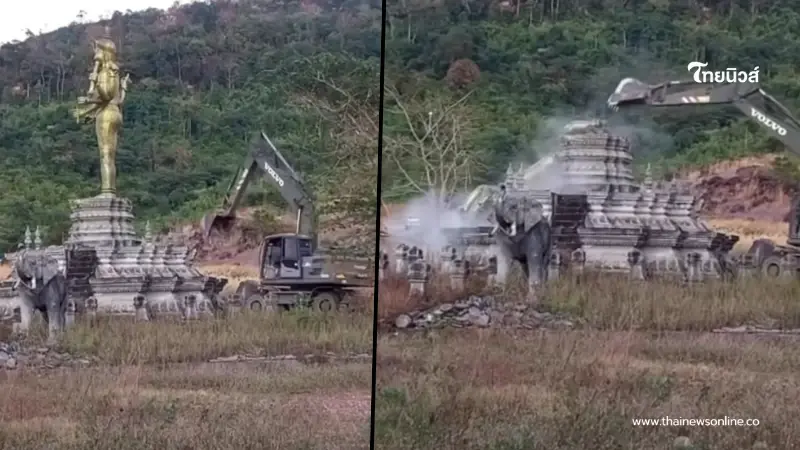 เปิดสาเหตุ ทหารช่างลุยรื้อรูปปั้นช่องอานม้า ไม่คิดเก็บเอาไว้