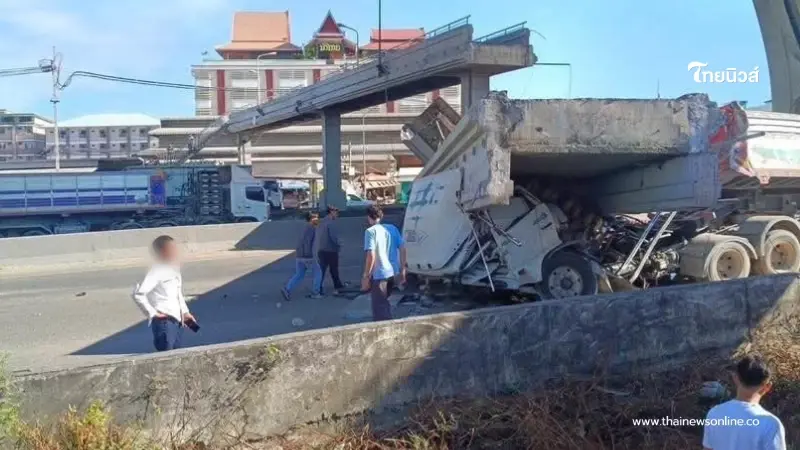 ทางหลวงฯ เปิดค่าซ่อมสะพานลอยขาด บางนา-ตราด ชี้ใช้เวลา 3 เดือน
