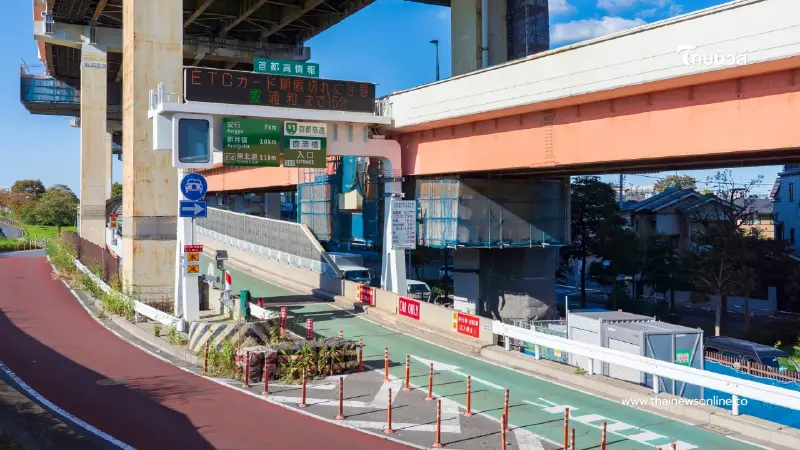 ทางด่วนอ่าวโตเกียว ปรับค่าผ่านทาง ตามช่วงเวลา ลดรถติดวันหยุด