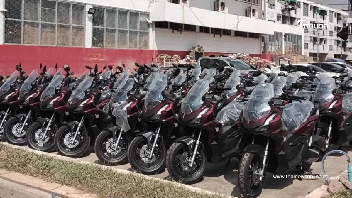 ผบ.ตร.สั่งส่งด่วน! จักรยานยนต์สายตรวจ 100 คันใหม่ ถึงหาดใหญ่แล้ว