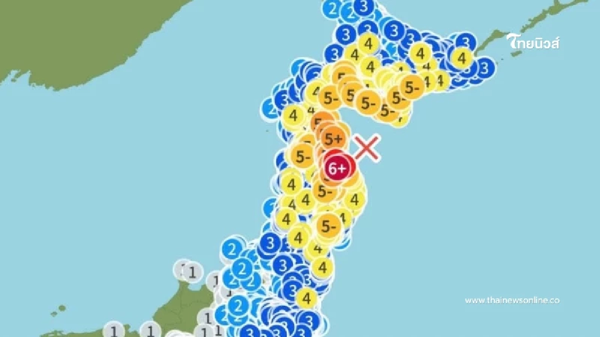 ญี่ปุ่น ได้เกิดแผ่นดินไหว ขนาด M7.3 เตือนสึนามิ สูง 3 เมตร